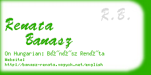 renata banasz business card